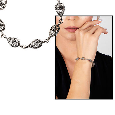 925 Sterling Silver Bracelet (Model-1) - 1