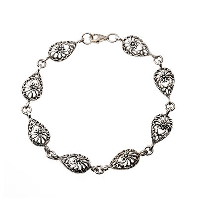 925 Sterling Silver Bracelet (Model-1) - 5