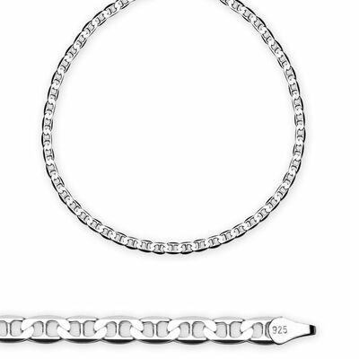 925 Sterling Silver Chain Necklace With 50Cm Band 100 Microns
