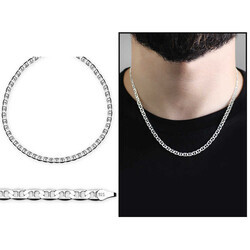 925 Sterling Silver Chain Necklace With 50Cm Band 100 Microns - Thumbnail