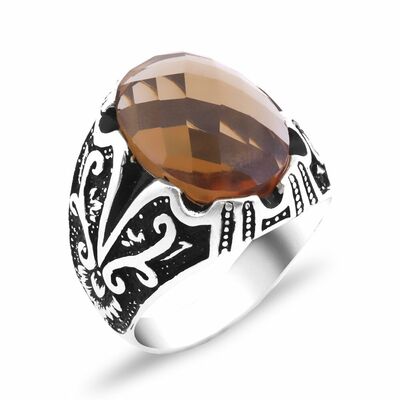 925 Sterling Silver Mens Ring With Sultanite And Gift Box - 5
