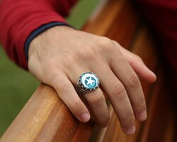 925 Sterling Silver Ring With Mother-Of-Pearl İnlaid 
