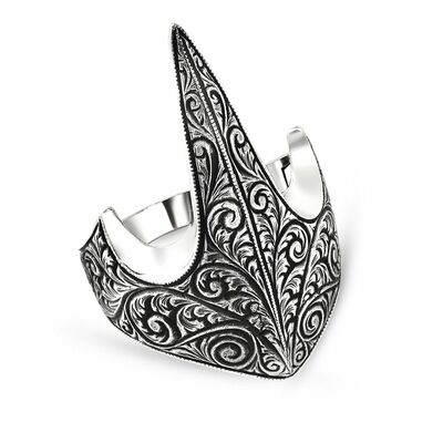 Archer (Mind) Special Design 925 Sterling Silver Antique Color Ring - 3