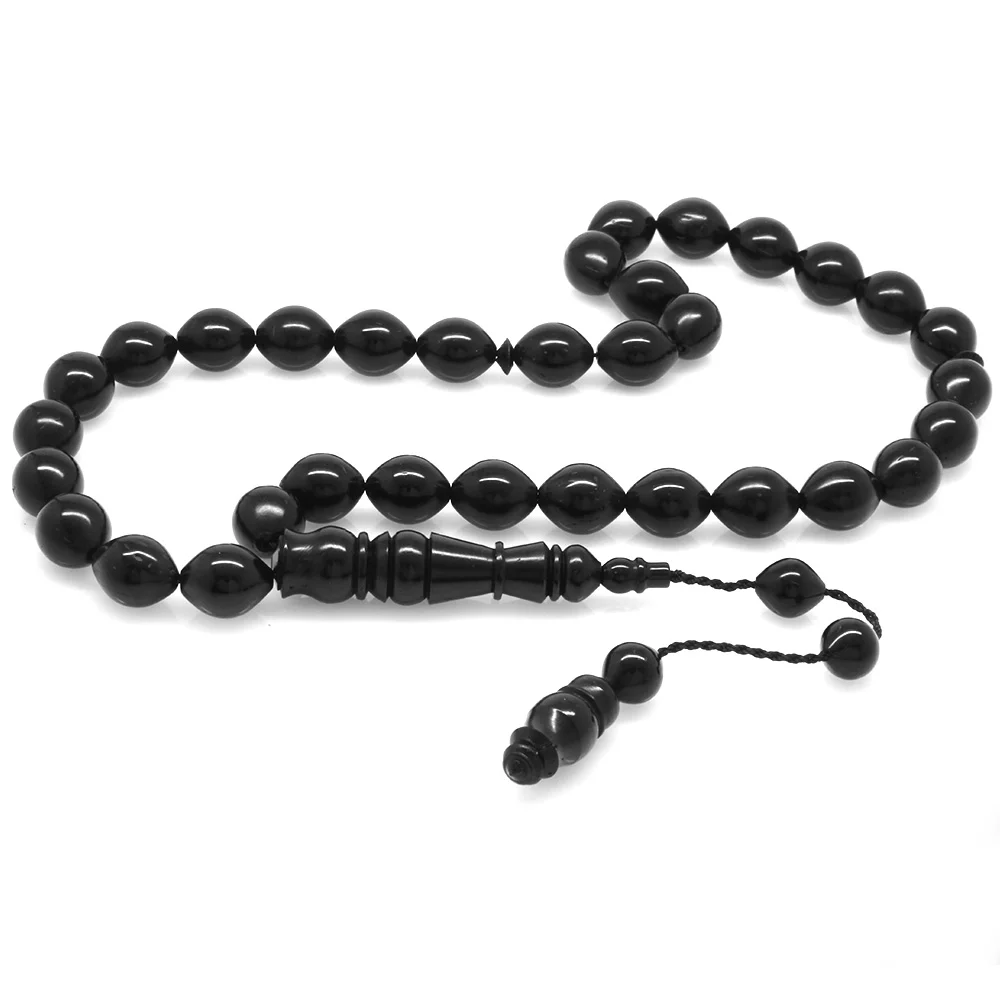 Barley Cut Black Kuka Tasbih with Systematic Imamesi Workmanship - 1