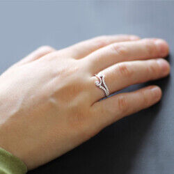 Base Model With 925 Sterling Silver Women's Ring With Micro Zircon - 2