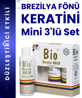 Bio Keratin Gold Brazilian Blow Dry Keratin Mini 3-Set 150 ml - 2