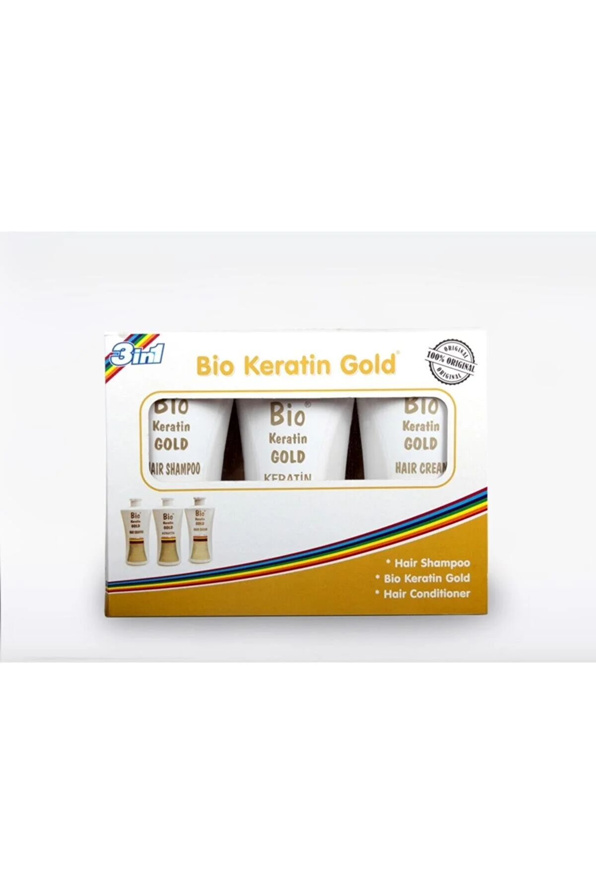 Bio Keratin Gold Permanent Hair Forming Set Of 3 - 3