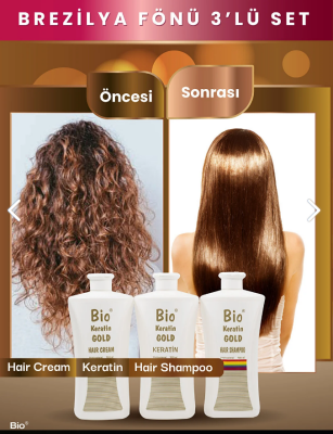 Bio Keratin Gold Permanent Hair Forming Set Of 3 - 2