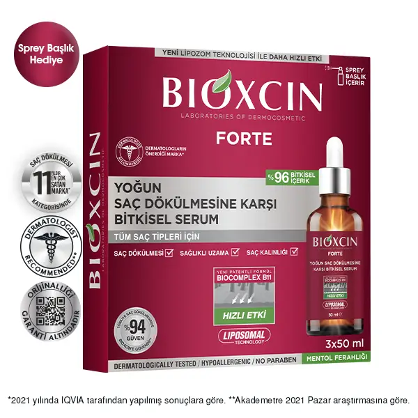 Bioxcin Forte Set Serum 3*50ml and Shompoo 300 ml - 3