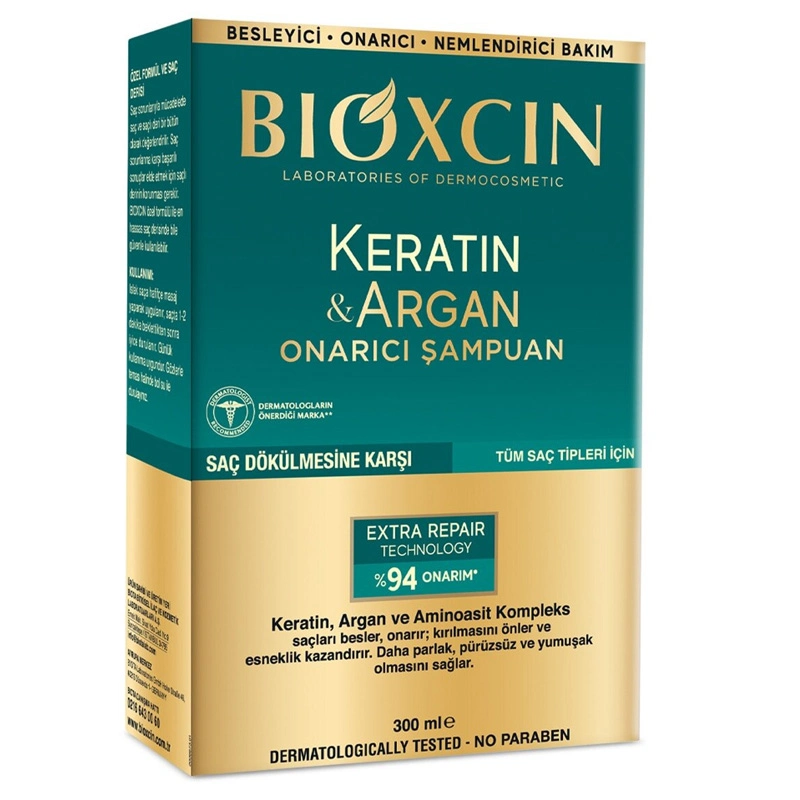 Bioxcin Keratin and Argan Repair Shampoo 300 ml - 1