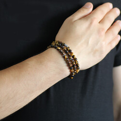 Both Bracelets Are A Necklace And A Rosary 99 Pcs. Natural Stone Accessories Kaplangözü - 2