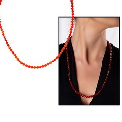 Both Bracelets Are Necklace And Rosary 99 Natural Stone Red Agate Jewelry - Thumbnail