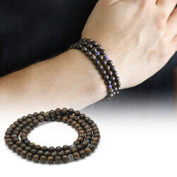 Both Bracelets Are Necklace And Rosary 99 Pieces Natural Stone Bronze Jewelry - 8