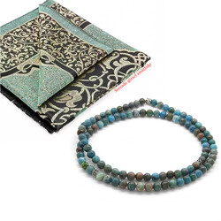 Both Bracelets - Necklace And Rosary 99, Natural Stone Jewelry With Apatite - Thumbnail