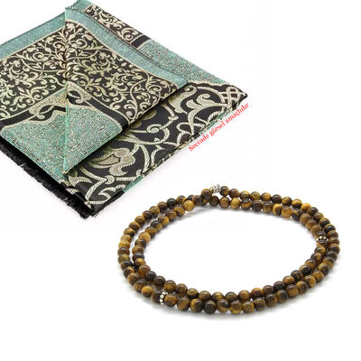 Both Bracelets - Necklace And Rosary 99 Pieces Natural Stone Jewelry Kaplangözü