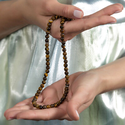 Both Bracelets - Necklace And Rosary 99 Pieces Natural Stone Jewelry Kaplangözü - 10