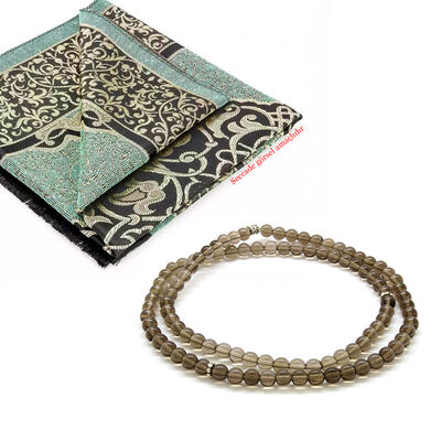 Both Bracelets - Necklace And Rosary 99 Smoky Quartz Natural Stone Accessory - 7