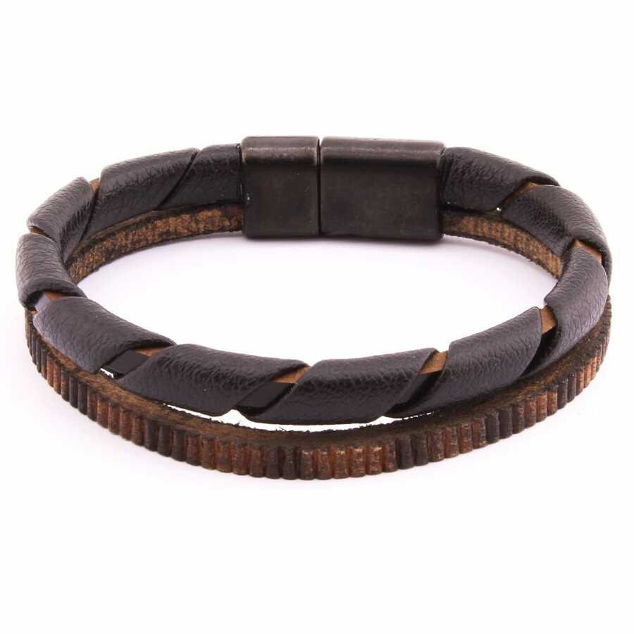 MULTICOLOUR GOLD PLATED DOUBLE LINE CHAIN BRACELET  Sanvi Jewels
