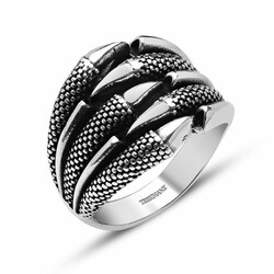 Eagle Claw 925 Sterling Silver Mens Ring - 2