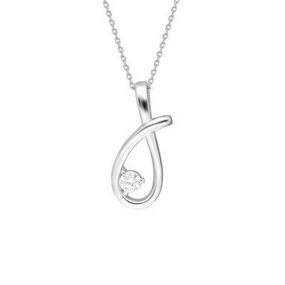 Elegant Designed 925 Sterling Silver Starlight Solitaire Necklace For Women - 1