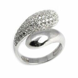Elegant Women's 925 Sterling Silver Ring With Zirconia - 2