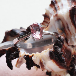 Elegant Women's 925 Sterling Silver Sultanite Single Stone Ring - Thumbnail