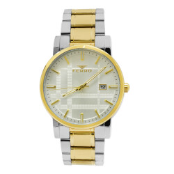 Ferro Gold-Gümüş Renk Çelik Kordonlu Erkek Kol Saati TH-F11183A-D - 4
