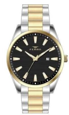 Ferro Gold-Gümüş Renk Çelik Kordonlu Erkek Kol Saati TH-F11930A-D2 - 5