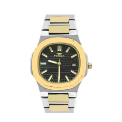 Ferro Gold-Gümüş Renk Çelik Kordonlu Erkek Kol Saati TH-F40095A-D - 4