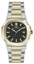Ferro Gold-Gümüş Renk Çelik Kordonlu Erkek Kol Saati TH-F40095A-D - 5