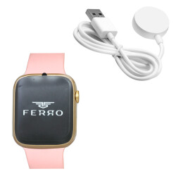 Ferro Pembe Renk Silikon Kordonlu Akıllı Saat TH-FSW1108-C - 3
