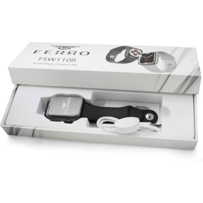 Ferro Siyah Renk Silikon Kordonlu Akıllı Saat TH-FSW1108-G - 2