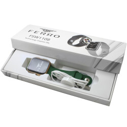Ferro Yeşil Renk Silikon Kordonlu Akıllı Saat TH-FSW1108-CY - 3