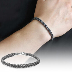 Glass Bracelet İn Pure Silver 1000 Handcrafted - 1