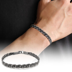 Glass Bracelet With Elegant Handcrafted Design İn 1000 Silver - 1