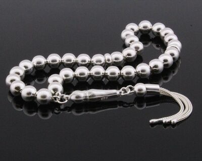 Globe Cut 925 Sterling Silver Tasbih (M-2) - 3