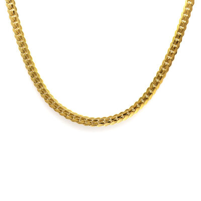 Gold Renk Çelik Kadın Snake Zincir - 5
