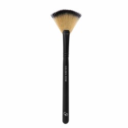 Golden Rose Fan Makeup Brush - 1