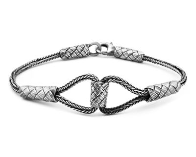 Hand Braid 1000 Sterling Silver Women's Bracelet - 1