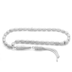 Handmade 925 Sterling Silver Tasbih Made Of Small Size Barley - 2