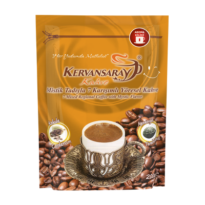 Kervansaray Turkish Coffee With Mastic Flavor 200 Gr - 1