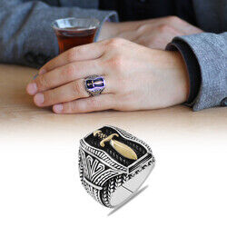 King Arthur 925 Sterling Silver Medieval Style Ring - 5