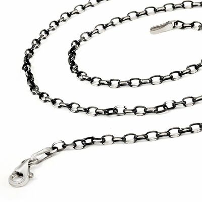 Men's 925 Sterling Silver Chain Necklace