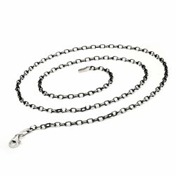 Men's 925 Sterling Silver Chain Necklace - Thumbnail