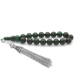 Metal Filter Brush Tarnish Green-Black Fire Amber Efe Rosary
