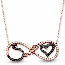 My Love Infinity 925 Sterling Silver Necklace - Thumbnail