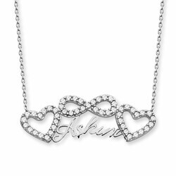 My Love Written 925 Sterling Silver Necklace - Thumbnail