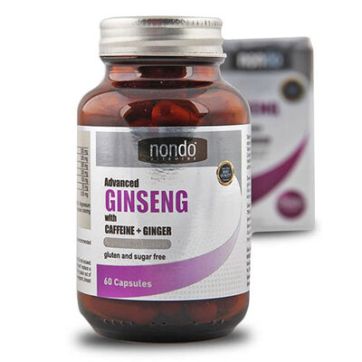 NONDO AVANCED GİNSENG WITH CAFFEINE + GINGER STANDART EXTRACTS 60capsul - 1