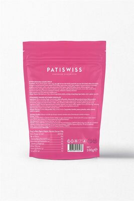 Patiswiss Red Colored Dark Chocolate Coated Strawberry Dragee80g - 2