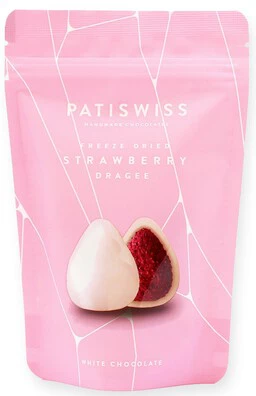 Patiswiss White Chocolate Strawberry Dragee 80 gr - 1